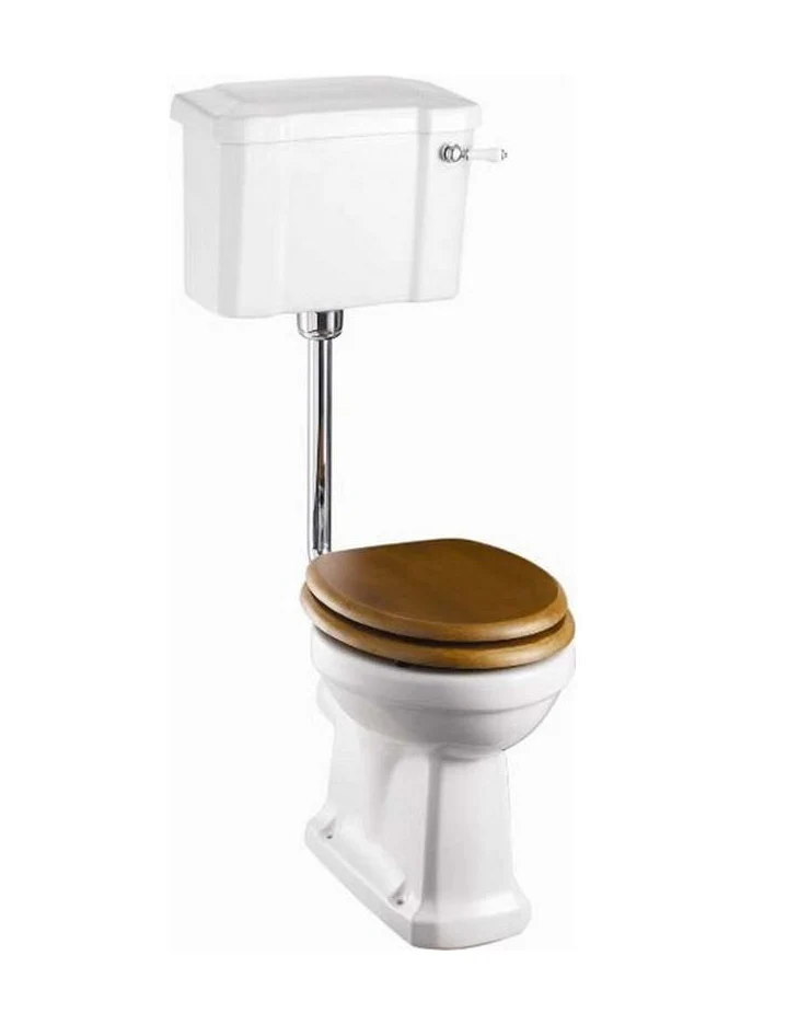 WC - Burlington lågspolande smal cistern & sits